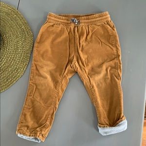 Corduroy-jersey lined pants-Toddler